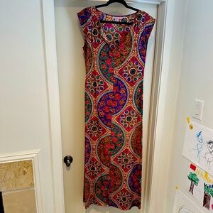 Calypso maxi dress with detachable sash belt